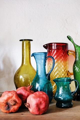 Glass jugs at Cocol 
